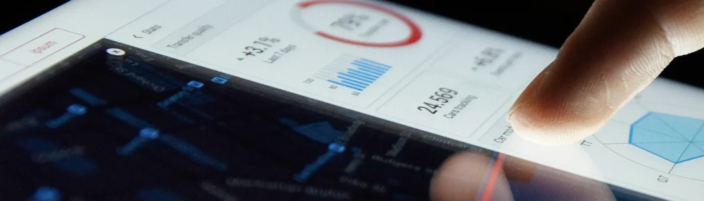 Dashboard - Interaktion auf dem Tablet